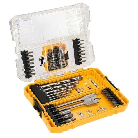 DT70757-QZ Dewalt Borr- och bitssats 55 delar, HSS-G Kundfavorit